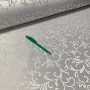 Világosszürke teflonos karácsonyi jacquard