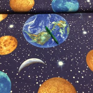 bolygó mintás Loneta vászon 1.9 m-es darab