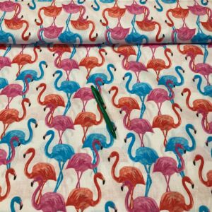 flamingós pamut karton