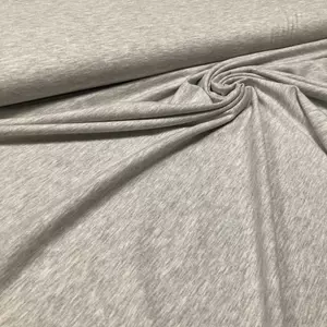 világosszürke melírozott viszkóz pólóanyag 1.65 m -es darab