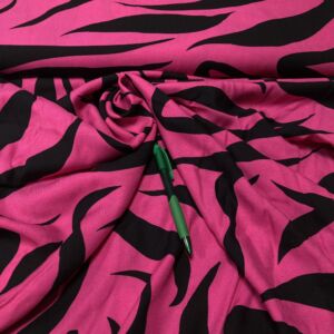 Pink-fekete zebra csíkos flokon