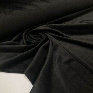 Fekete színű plüss anyag (soft velvet)