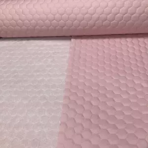  rózsaszín  méhsejt mintás steppelt oxford (600) vízlepergetős anyag