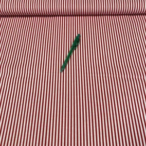 Piros-fehér csíkos pamut karton