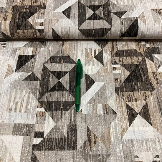 barnás bézses geometria mintázatú loneta vászon