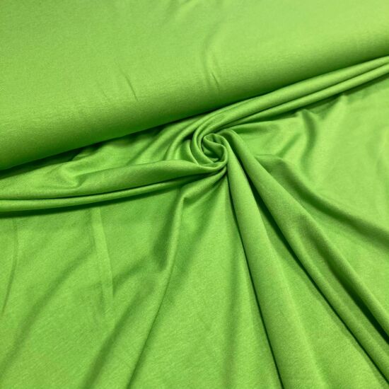 élénk zöld színű viszkóz pólóanyag