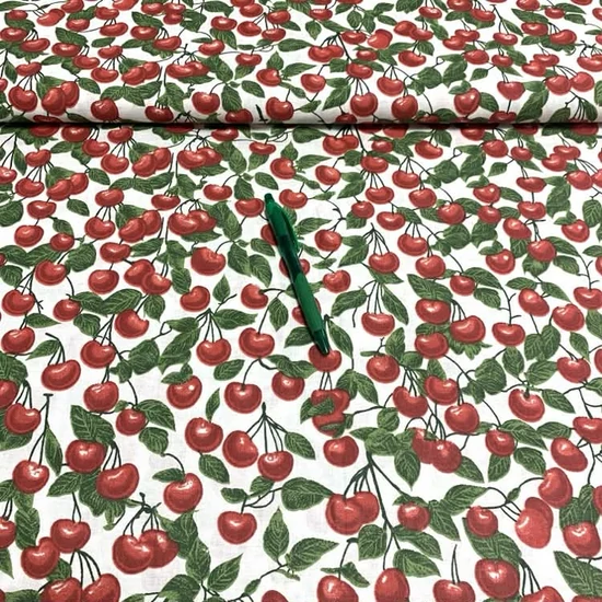Cseresznye mintás pamut karton