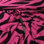 Kép 1/2 - Pink-fekete zebra csíkos flokon