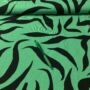 Kép 2/2 - Zöld-fekete zebra csíkos flokon