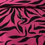 Kép 2/2 - Pink-fekete zebra csíkos flokon
